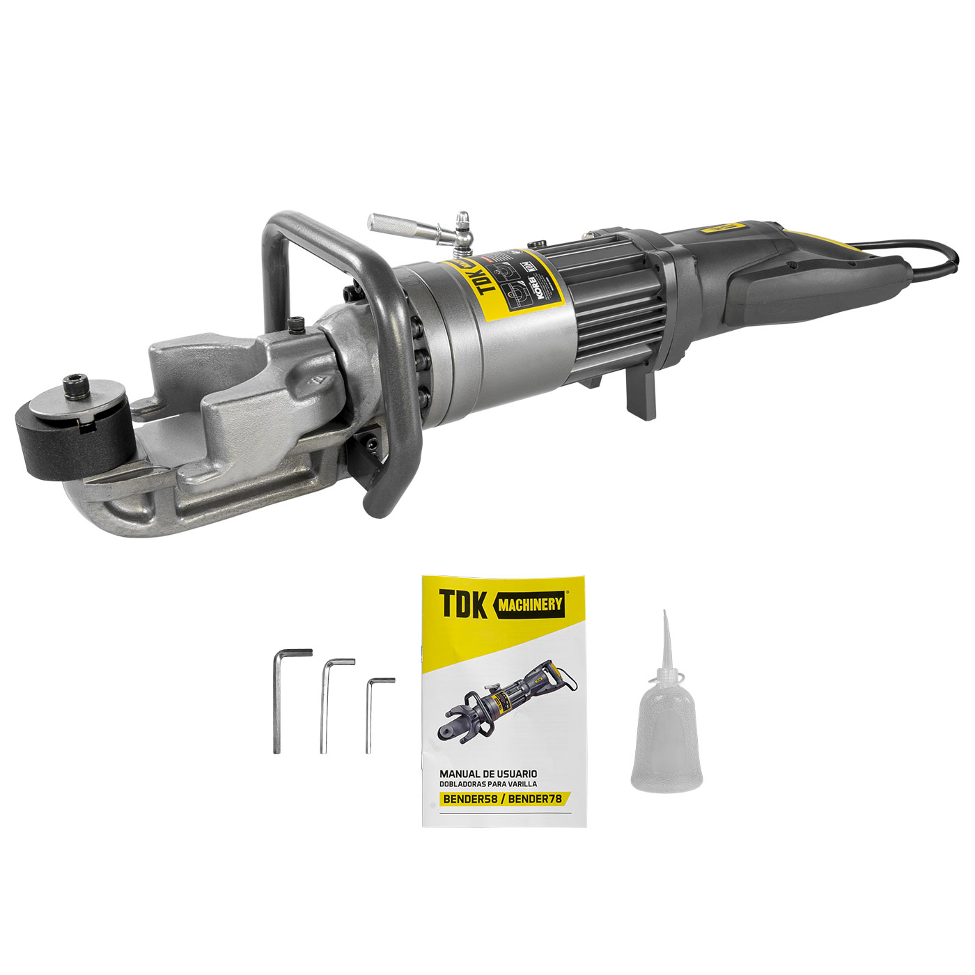 Dobladora Para Varilla Profesional Eléctrico Tdk Machinery 5/8 (16mm) Hasta 7/8 (22mm) 1,150 Watts - BENDER78