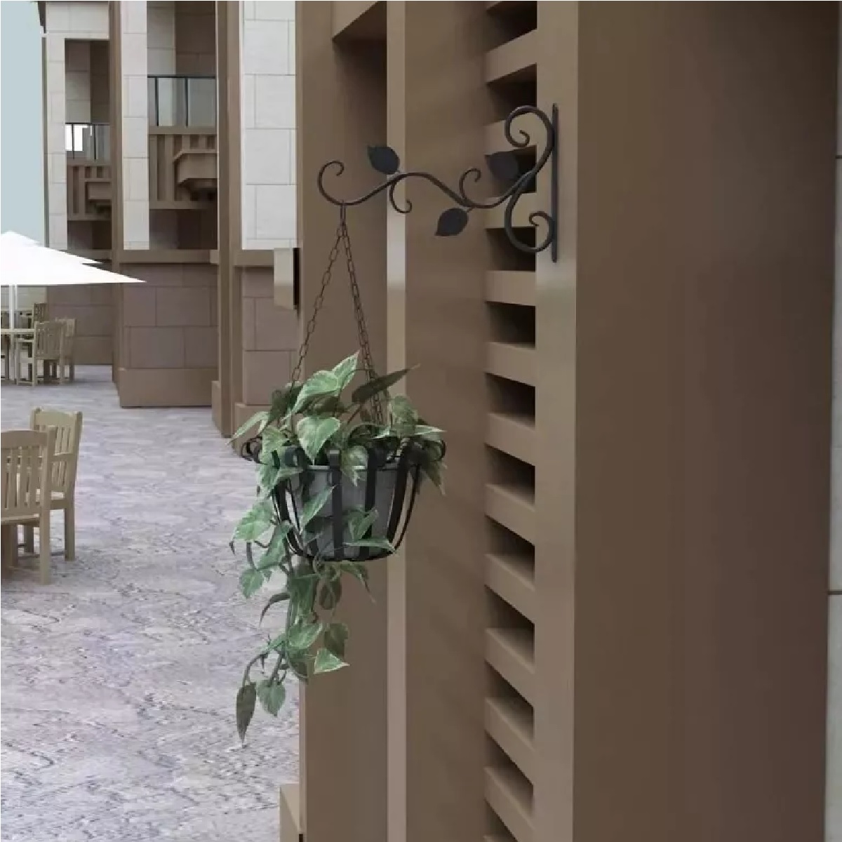 3 Pzs Soportes Para Plantas Colgantes Gancho De Pared Maceta