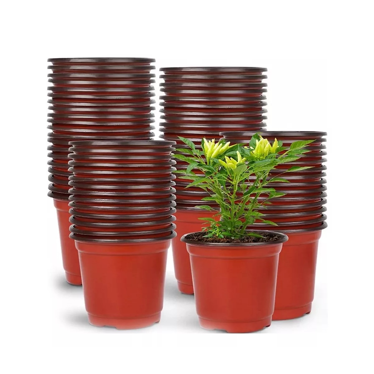 Maceta Blanda De 3 Pulgadas Maceta Fácil De Plántulas 100pcs