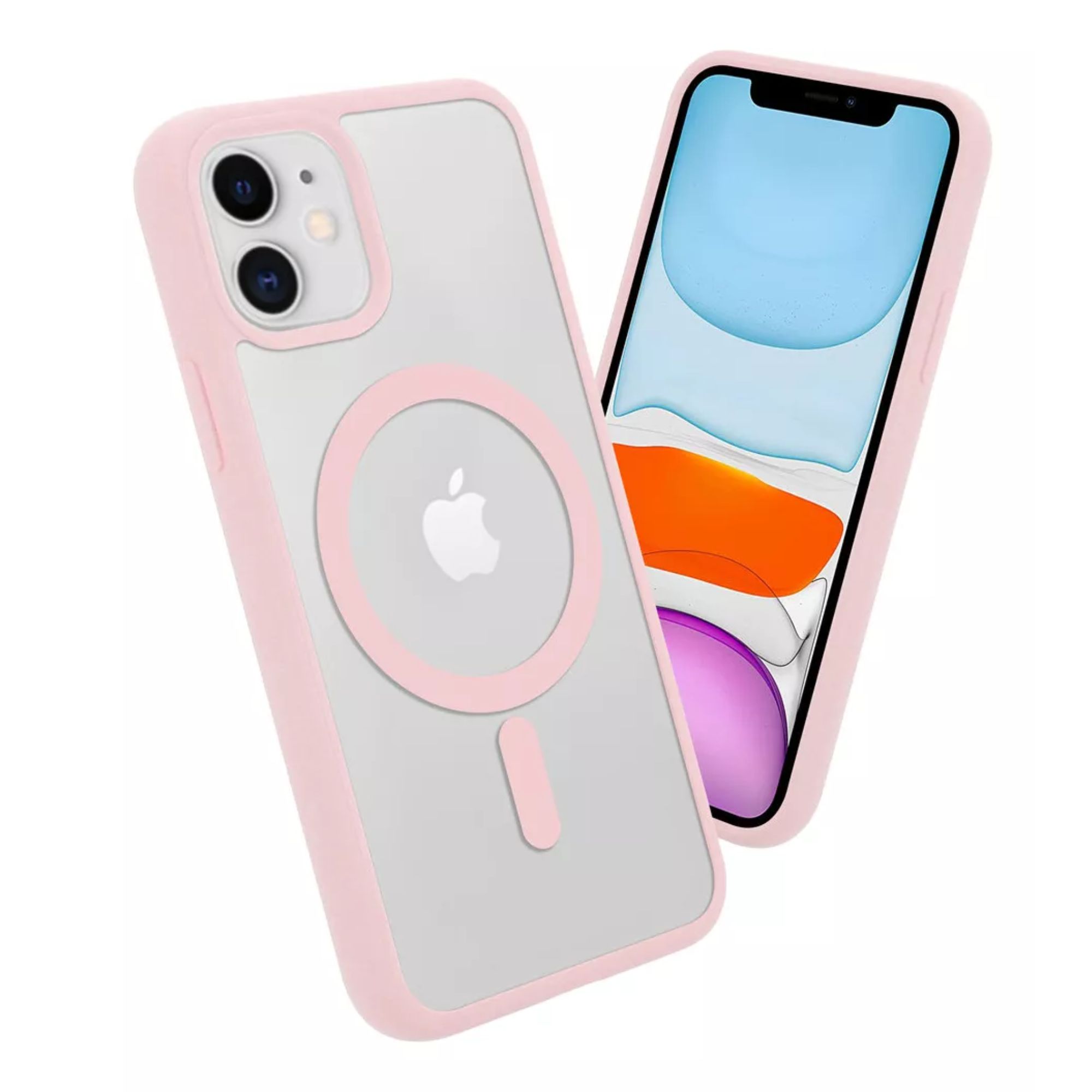 Funda Para iPhone Magsafe Uso Rudo + Cargador Iphone 16 plus Color Rosa