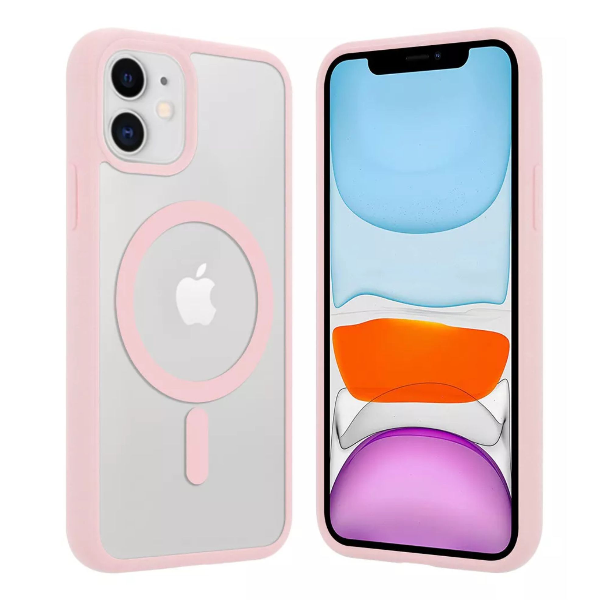 Funda Para iPhone Magsafe Uso Rudo + Cargador Iphone 16 plus Color Rosa