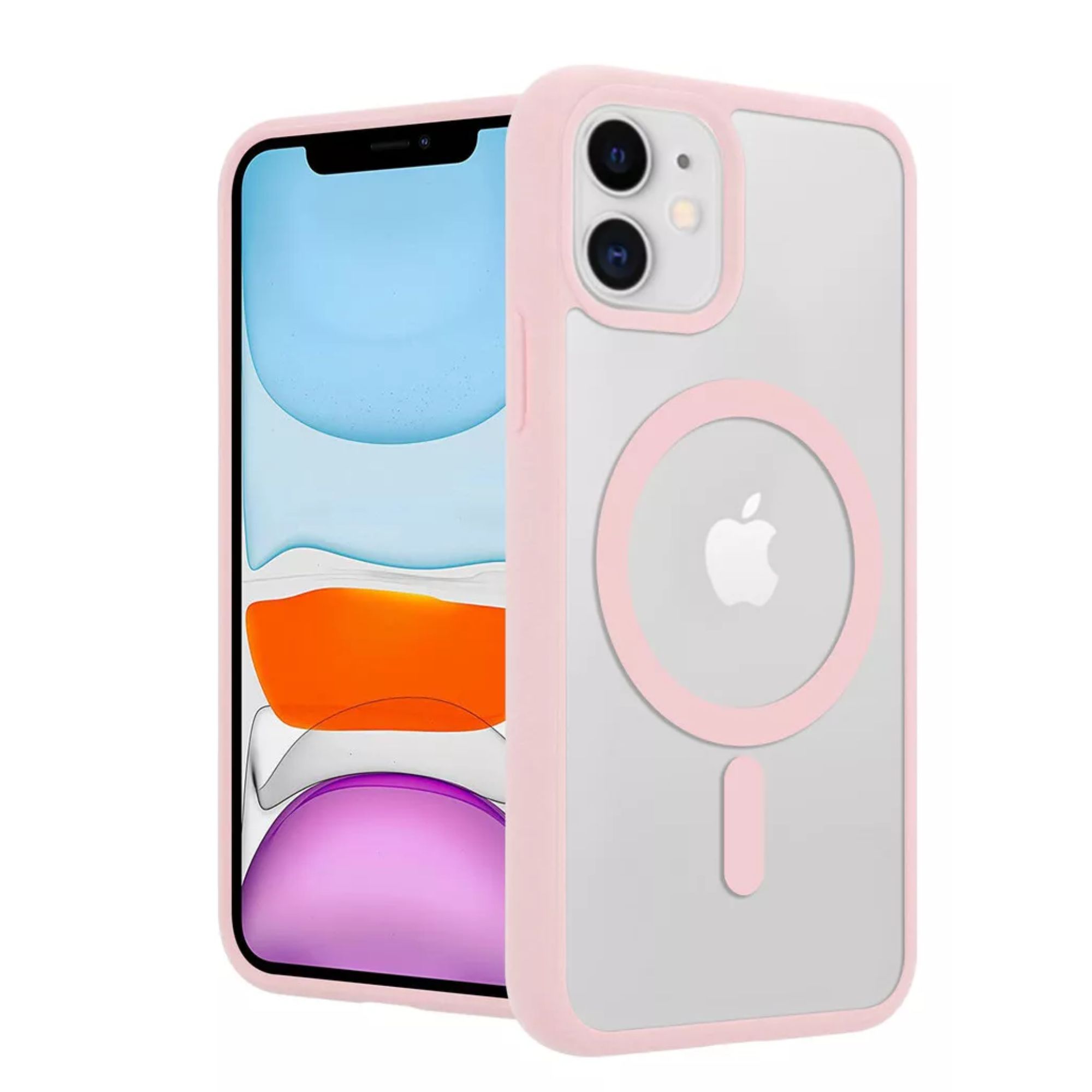 Funda Para iPhone Magsafe Uso Rudo + Cargador Iphone 16 plus Color Rosa