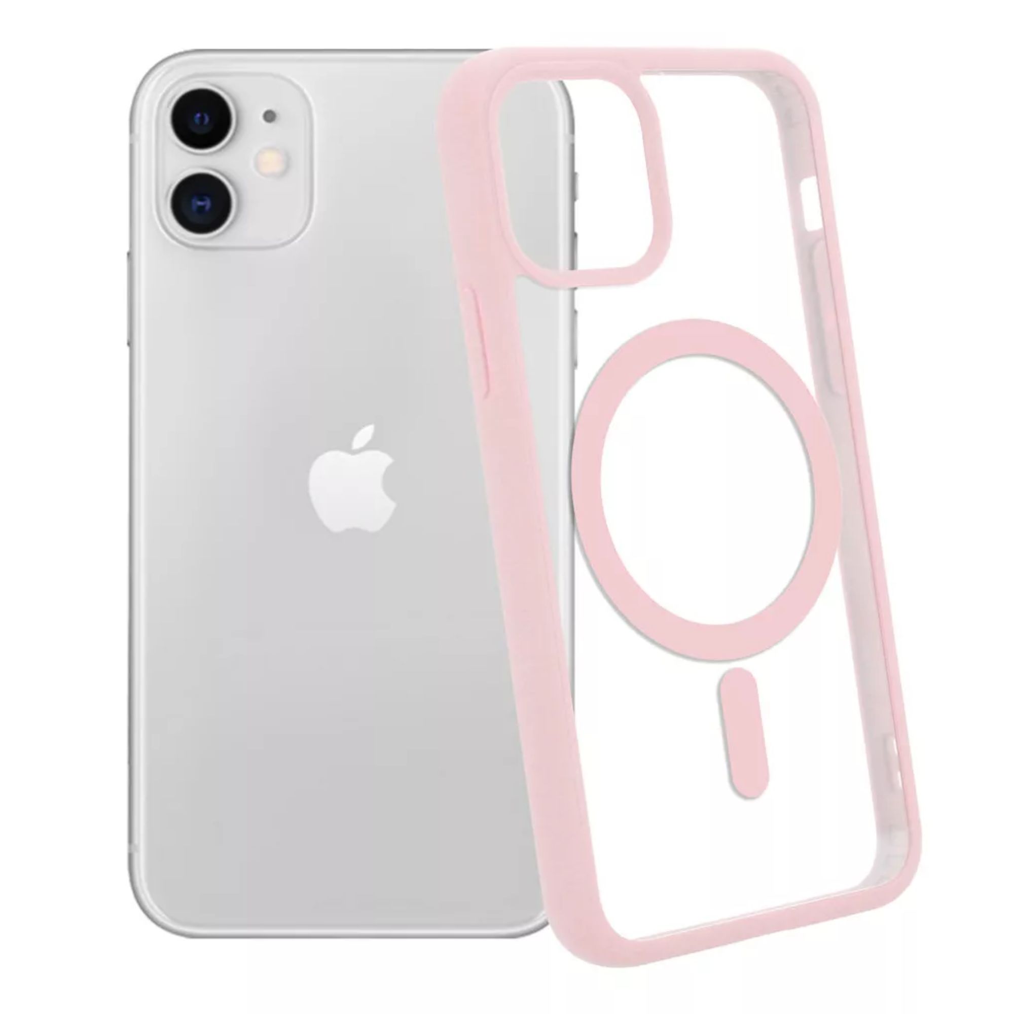 Funda Para iPhone Magsafe Uso Rudo + Cargador Iphone 16 plus Color Rosa