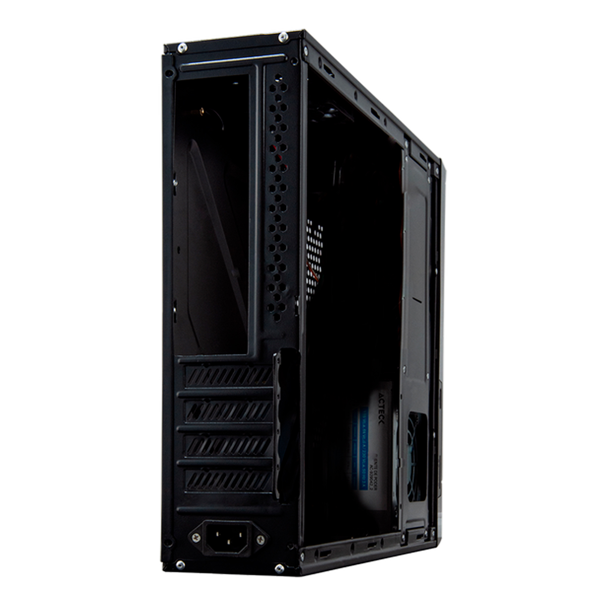 Gabinete Acteck- E Slim Micro ATX/Mini ITX/Fuente 450W/ SLIM AC-929042
