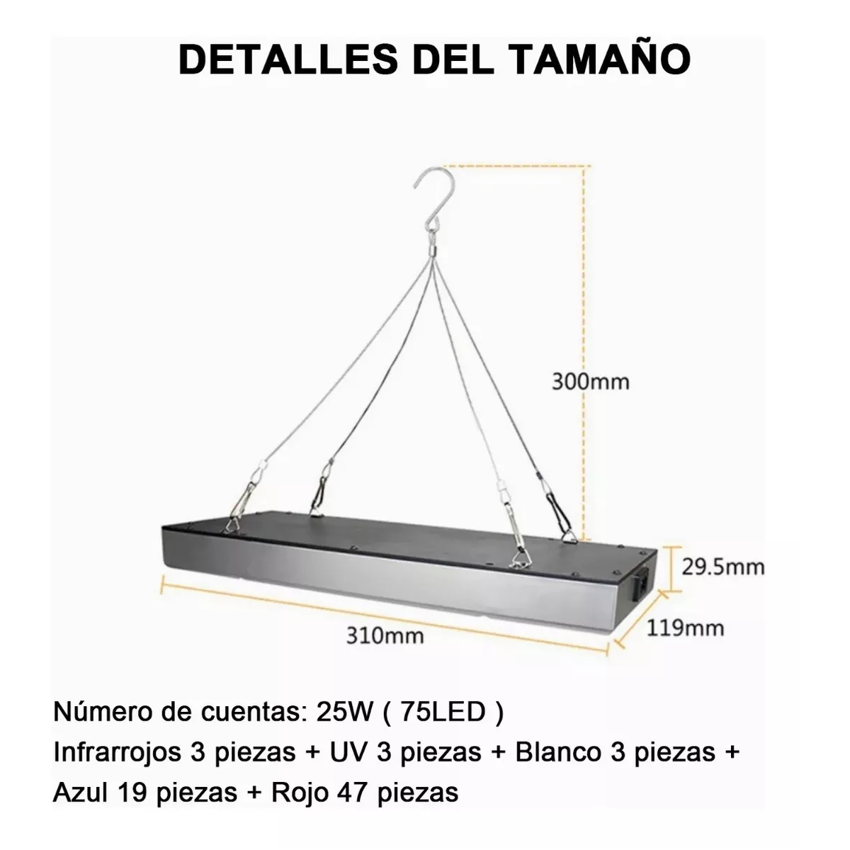 Luz Led De Cultivo Luces Para Plantas De Interior Espectro C
