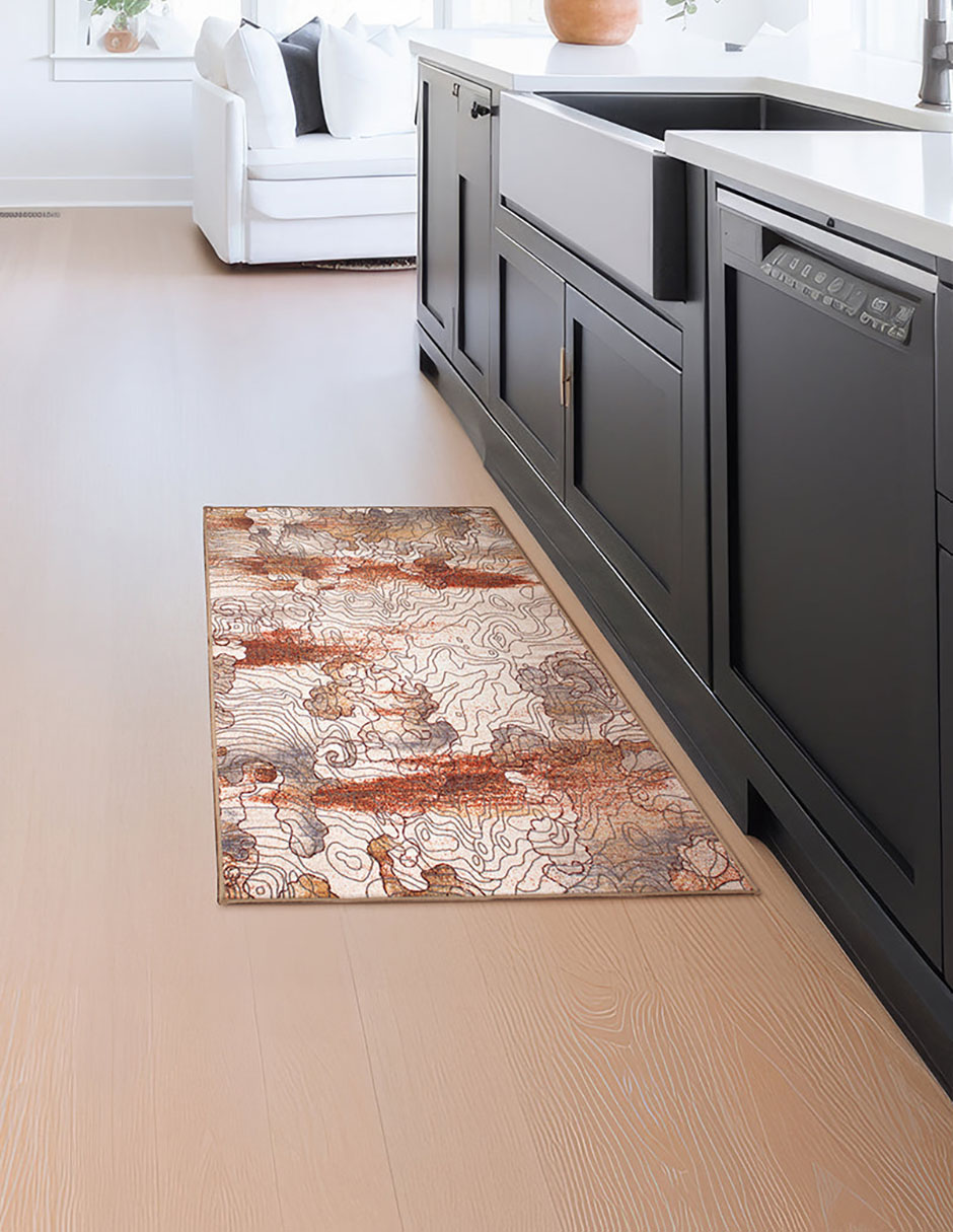 Tapete Alfombra Decorativo Lavable Viena Abstracta Natural - Fine Art Tj