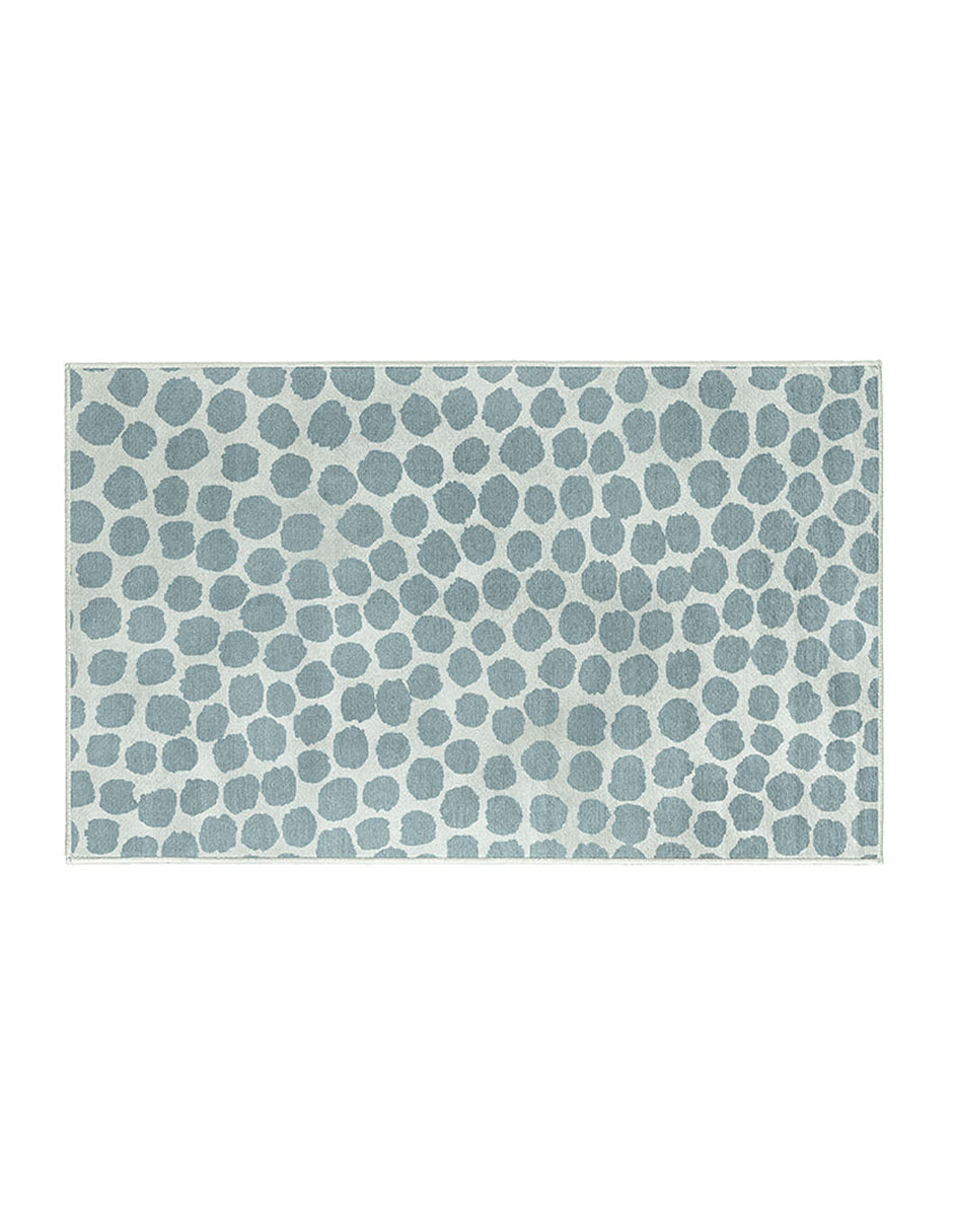 Tapete Alfombra Decorativo Lavable Bocanada de Puntos Azul - Fine Art Tj