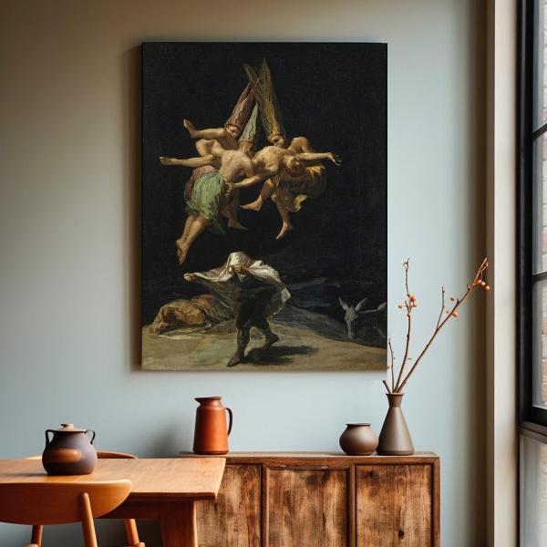 El Aquelarre Brujas Francisco De Goya Cuadro Decorativo Canv