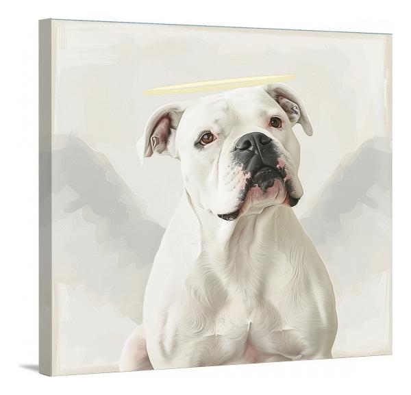 Cuadro Perritos Retratos Razas 55x55 Cm Panel Único.
