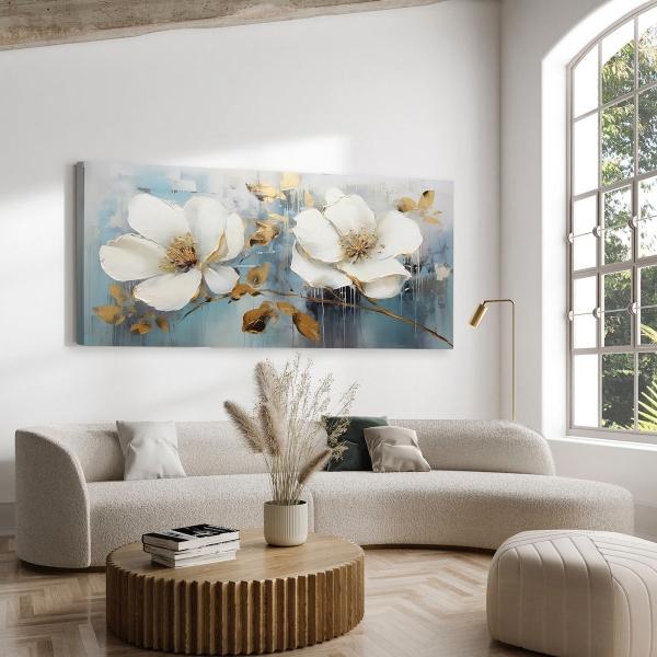 Cuadros Flores Elegantes Para Sala Canvas Listo Para Colgar