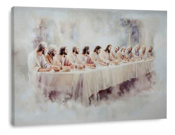Cuadros Última Cena Lienzo Canvas Estilo Oleo Arte Religioso
