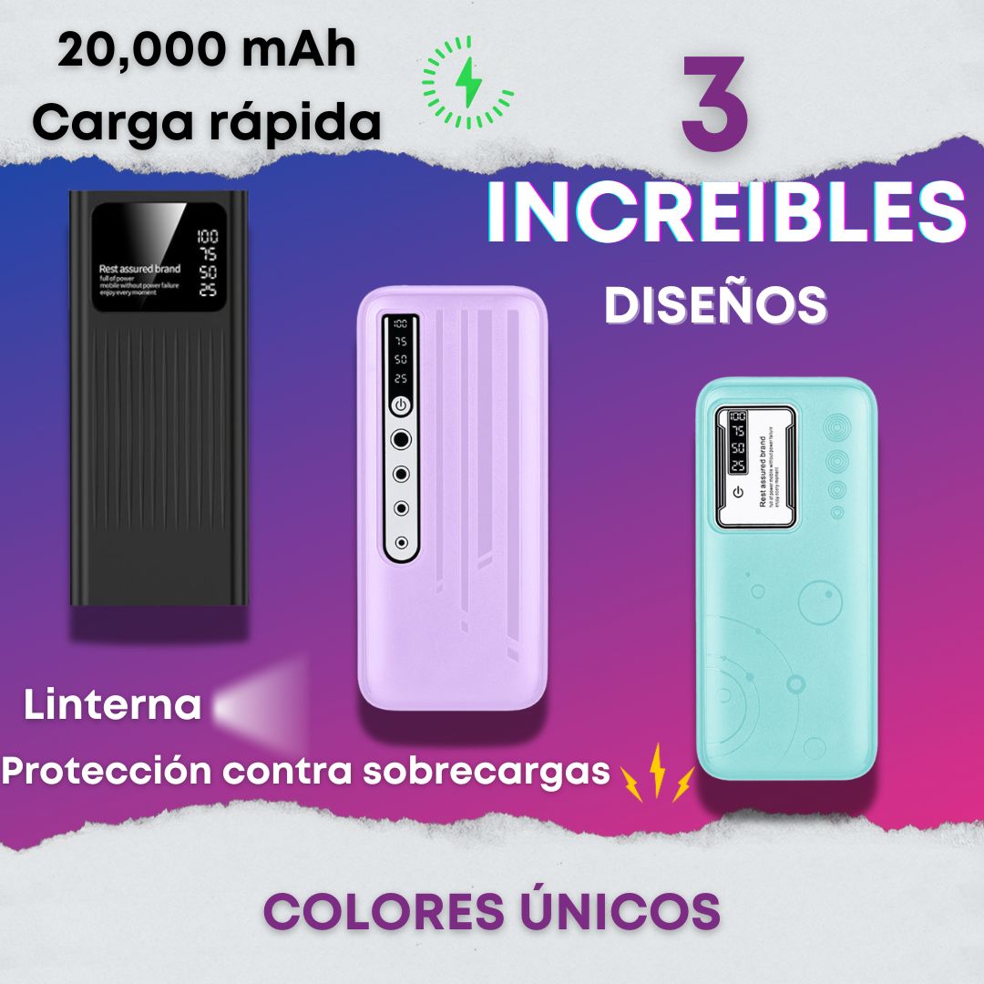 Powerbank, de carga rápida, 20000mAh. batería portatil