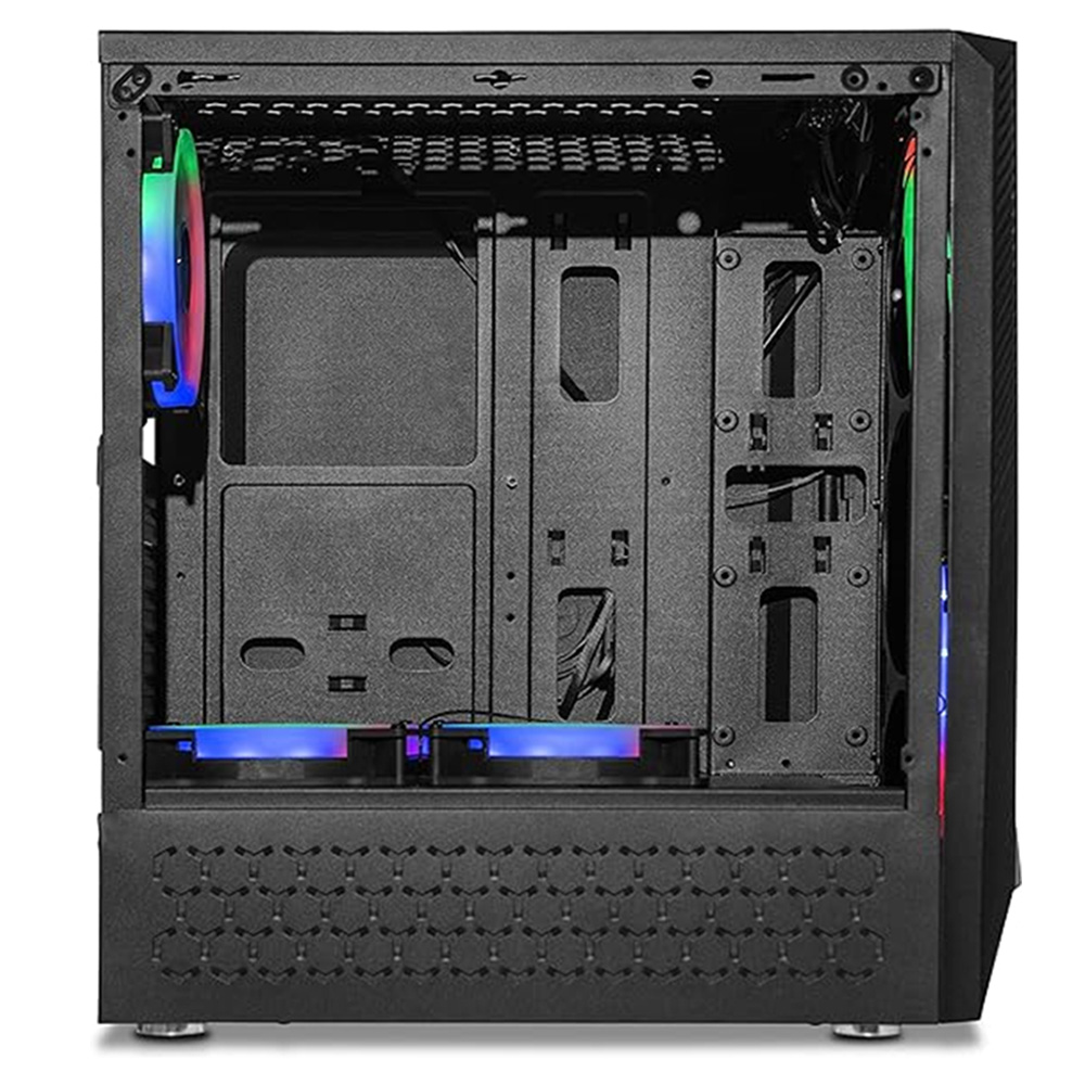 Gabinete Yeyian Crescent Master ATX, Cristal Templado, sin Fuente, Negro