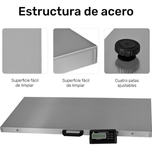 Bascula Veterinaria Gatos Perros Grandes 300kg Acero Inox