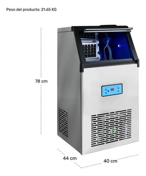 Maquina Fabricadora Hielo Comercial 50 Kg Dia Restaurante