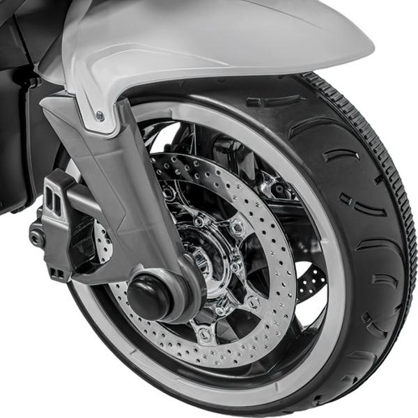 Motocicleta Montable Electrica Deportiva Niño Luces Musica Blanca