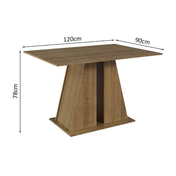 Mesa De Comedor Rectangular Madesa 5383 MM