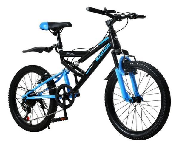 Bicicleta Montaña Infantil 7 Vel Niños R20 Amortiguador