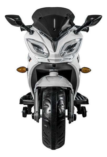 Motocicleta Montable Electrica Deportiva Niño Luces Musica Blanca