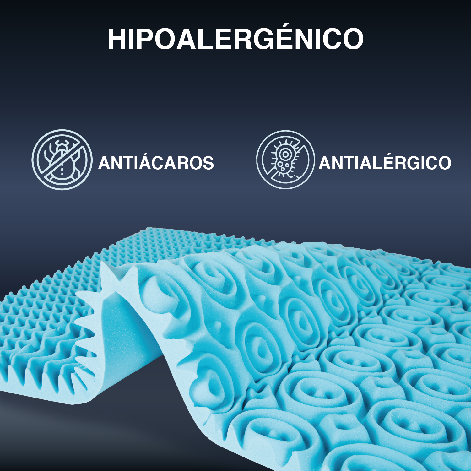Colchoneta Individual Memory Foam 5cm SkyCare