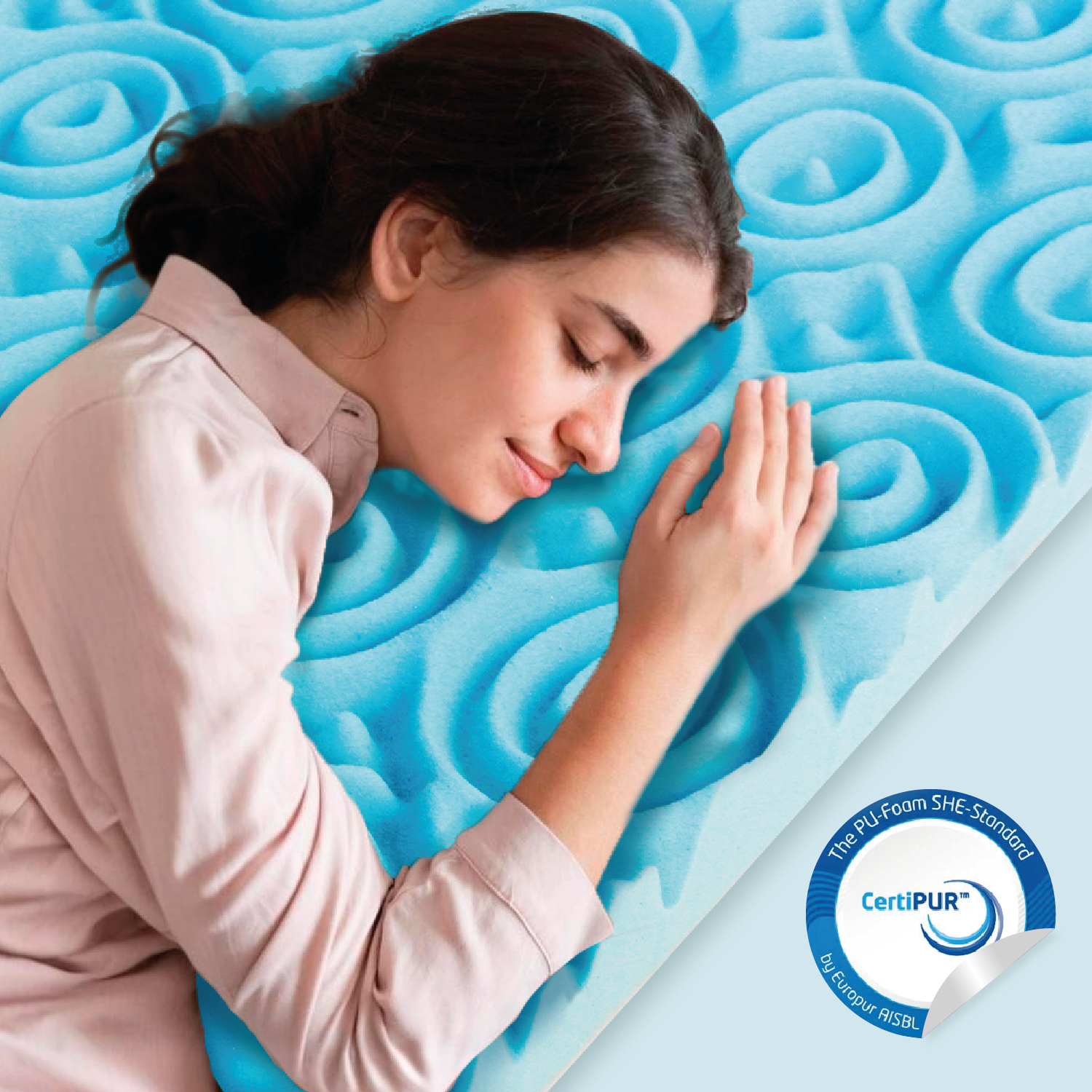 Colchoneta Individual Memory Foam 5cm SkyCare
