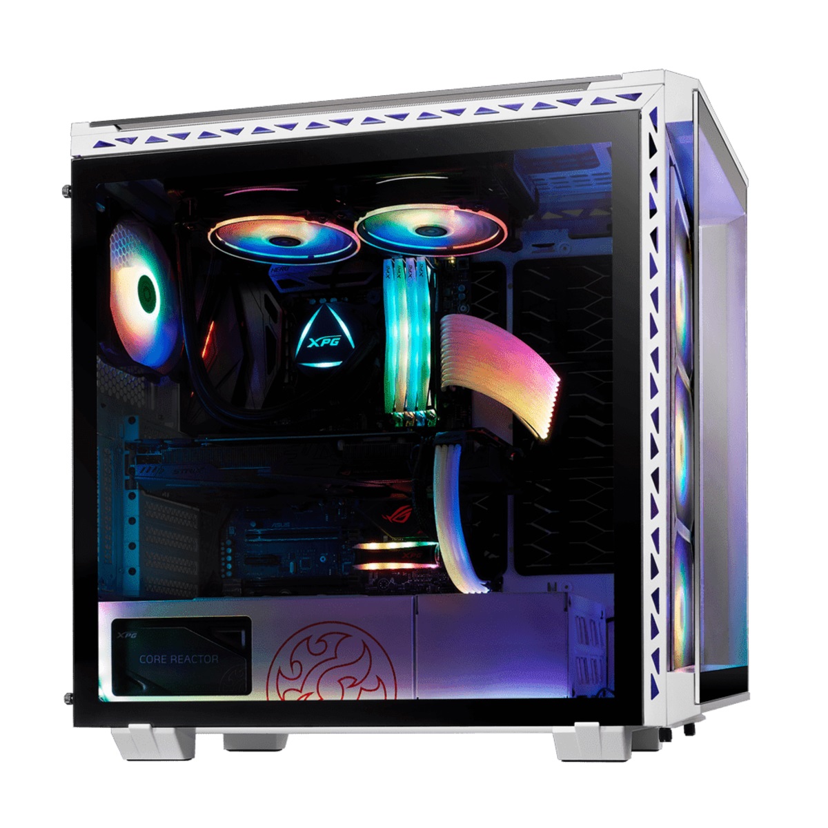 Gabinete XPG Battlecruiser Mid-T White 4 FAN (BATTLECRUISERIIST-WHCWW)