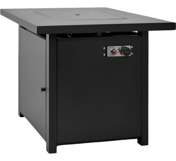 Hoguera Fogata Mesa Calentador Gas Propano 71x71 C/ Cristal.