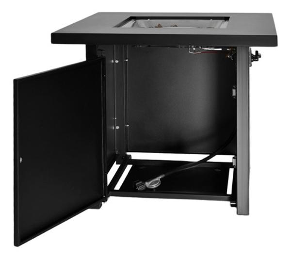 Hoguera Fogata Mesa Calentador Gas Propano 71x71 C/ Cristal.