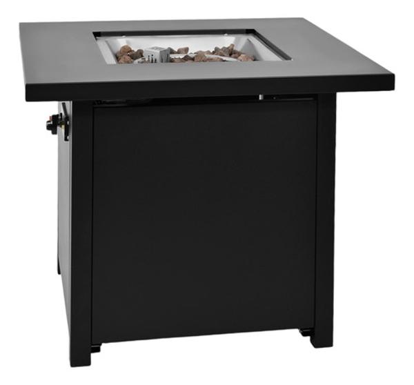Hoguera Fogata Mesa Calentador Gas Propano 71x71 C/ Cristal.