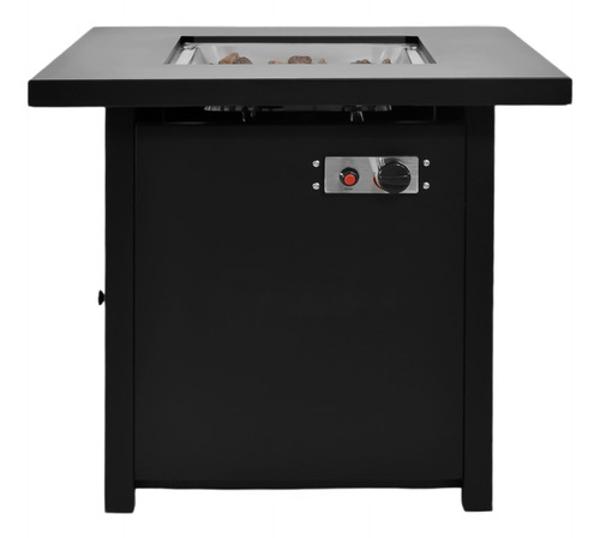 Hoguera Fogata Mesa Calentador Gas Propano 71x71 C/ Cristal.