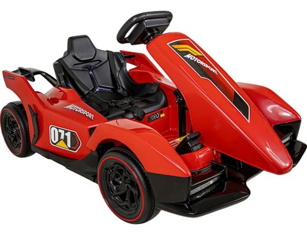 Go Kart Eléctrico Montable Para Niños Con Luz Led Y Música