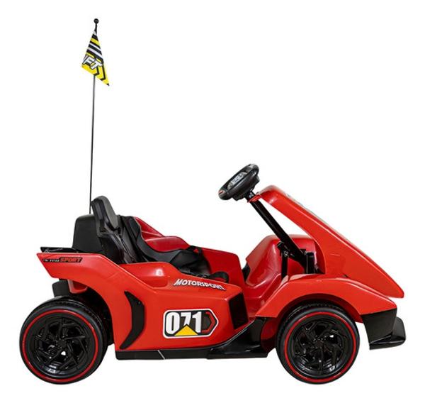 Go Kart Eléctrico Montable Para Niños Con Luz Led Y Música