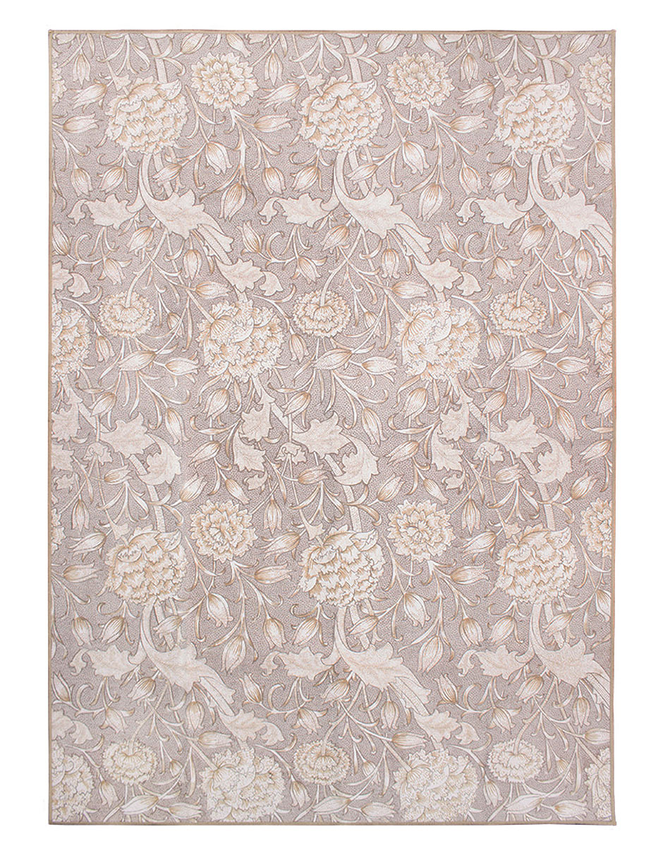 Tapete Alfombra Decorativo Lavable Kalini Floral Natural - Fine Art Tj