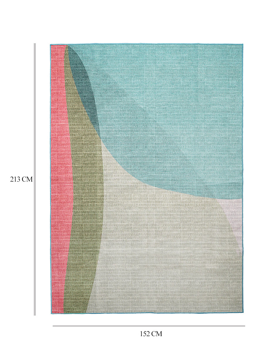 Tapete Alfombra Decorativo Lavable Cove Verde - Fine Art Tj