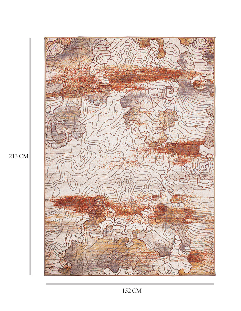 Tapete Alfombra Decorativo Lavable Viena Abstracta Natural - Fine Art Tj