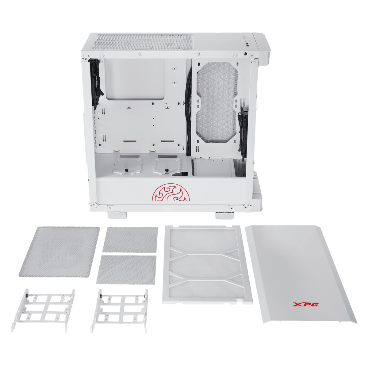 Gabinete XPG Invader Mid-Tower White 2 FAN (INVADERXMT-WHCWW)