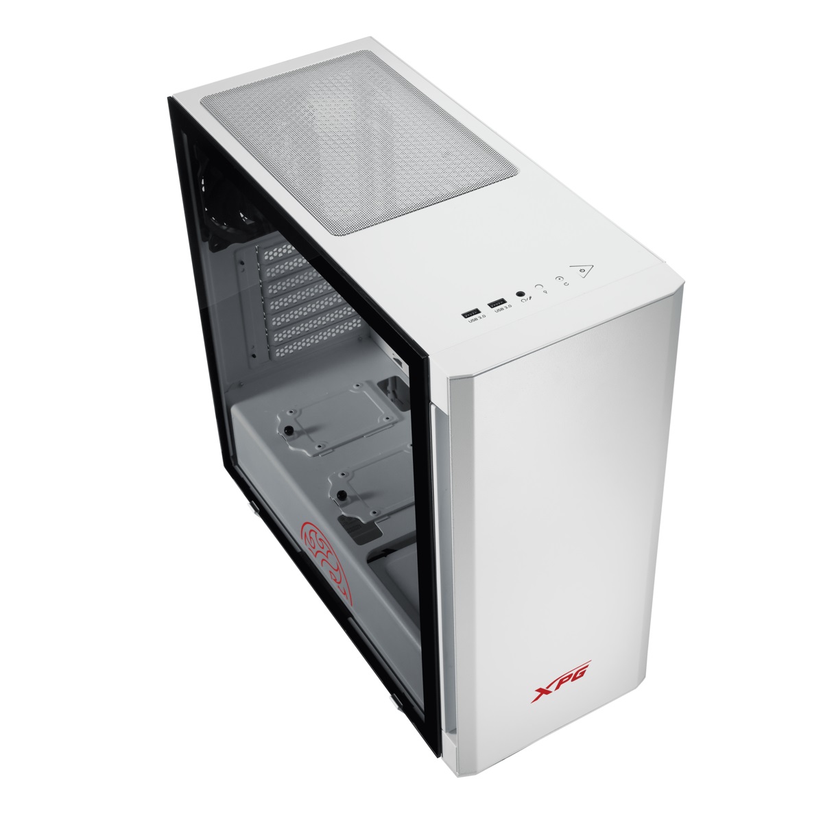Gabinete XPG Invader Mid-Tower White 2 FAN (INVADERXMT-WHCWW)