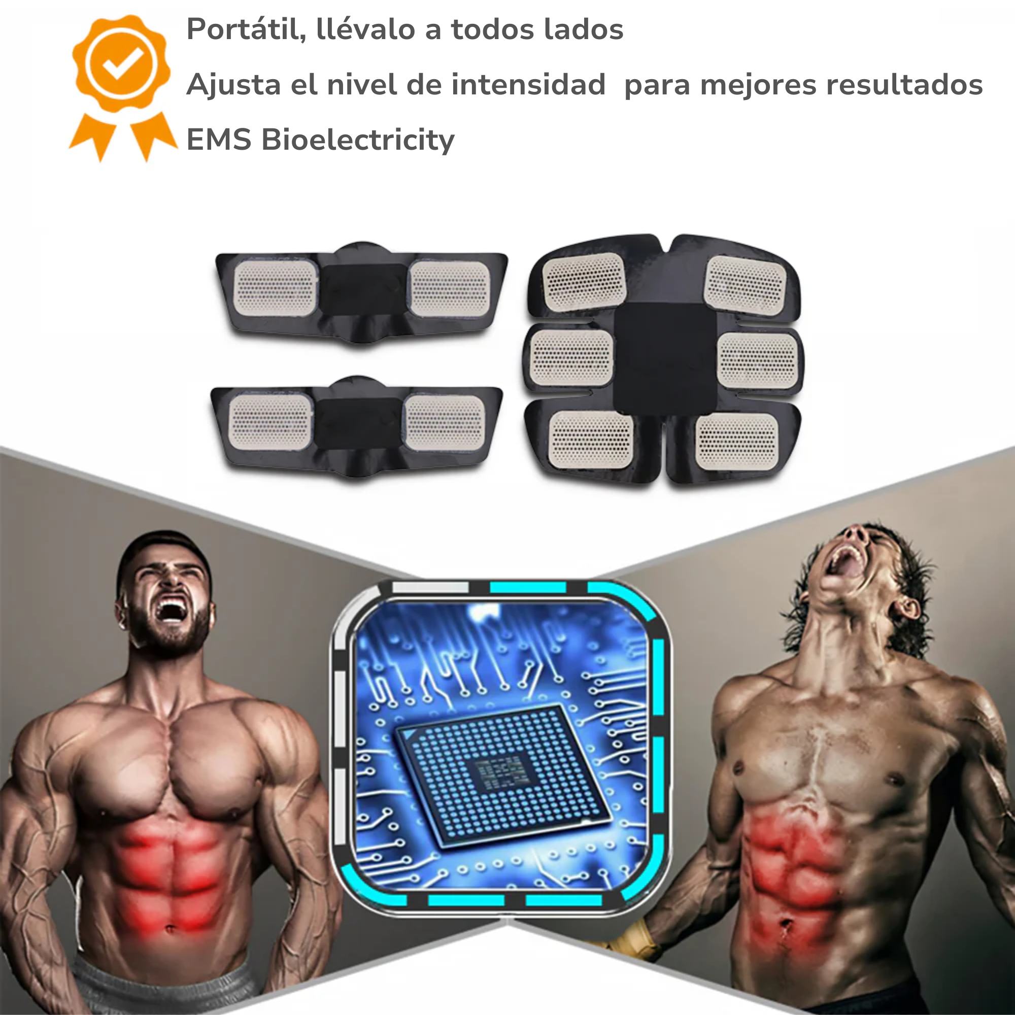 Electroestimulador Muscular Para Quemar Grasa De Abdomen Reafirmar Abdomen brazos y piernas