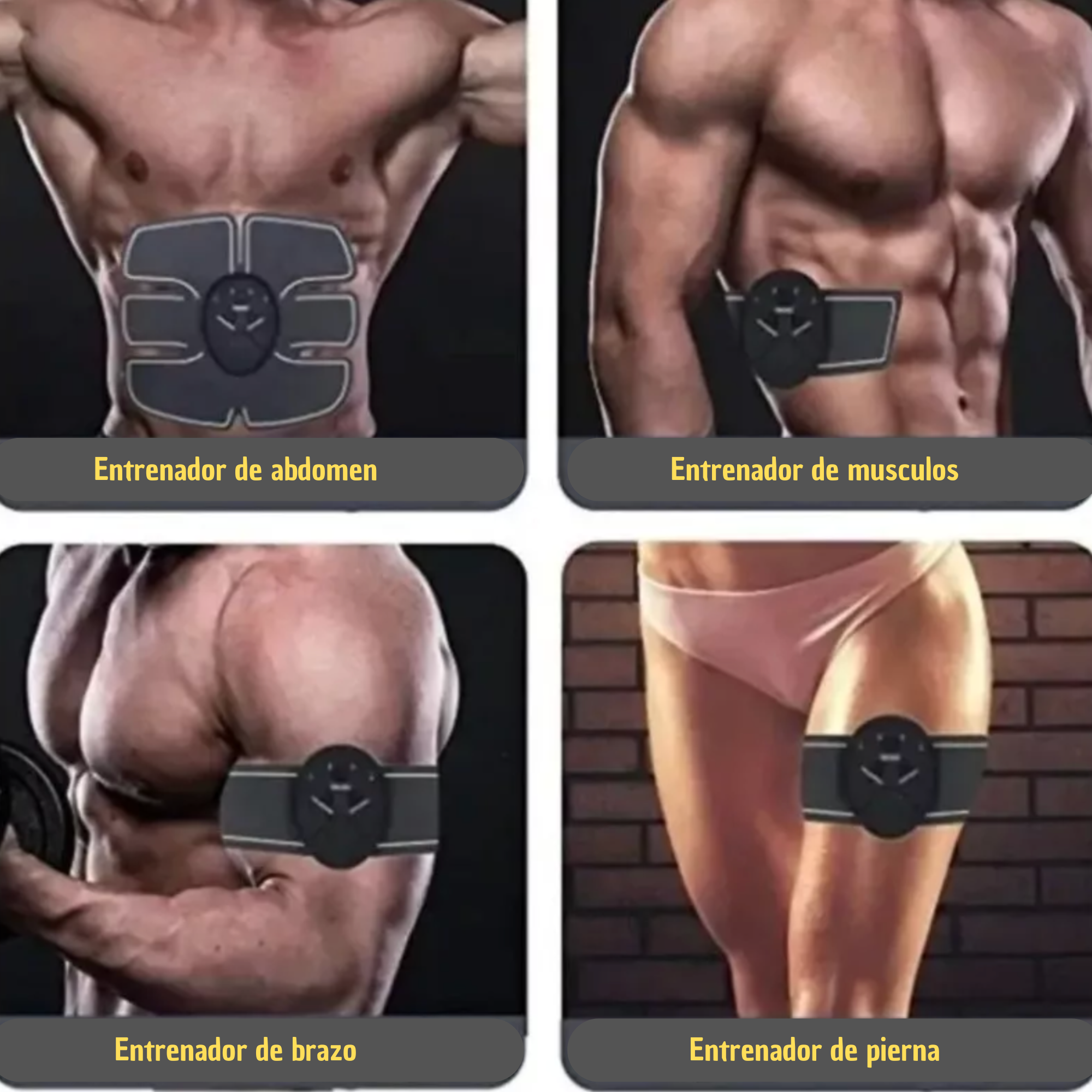 Electroestimulador Muscular Para Quemar Grasa De Abdomen Reafirmar Abdomen brazos y piernas