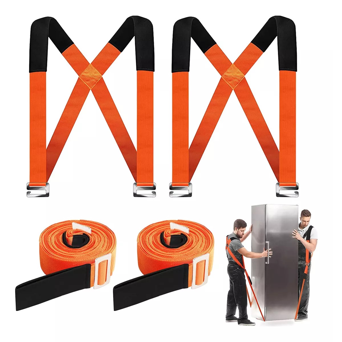 Correas Móviles Correas Para Levantar Mover Muebles Naranja