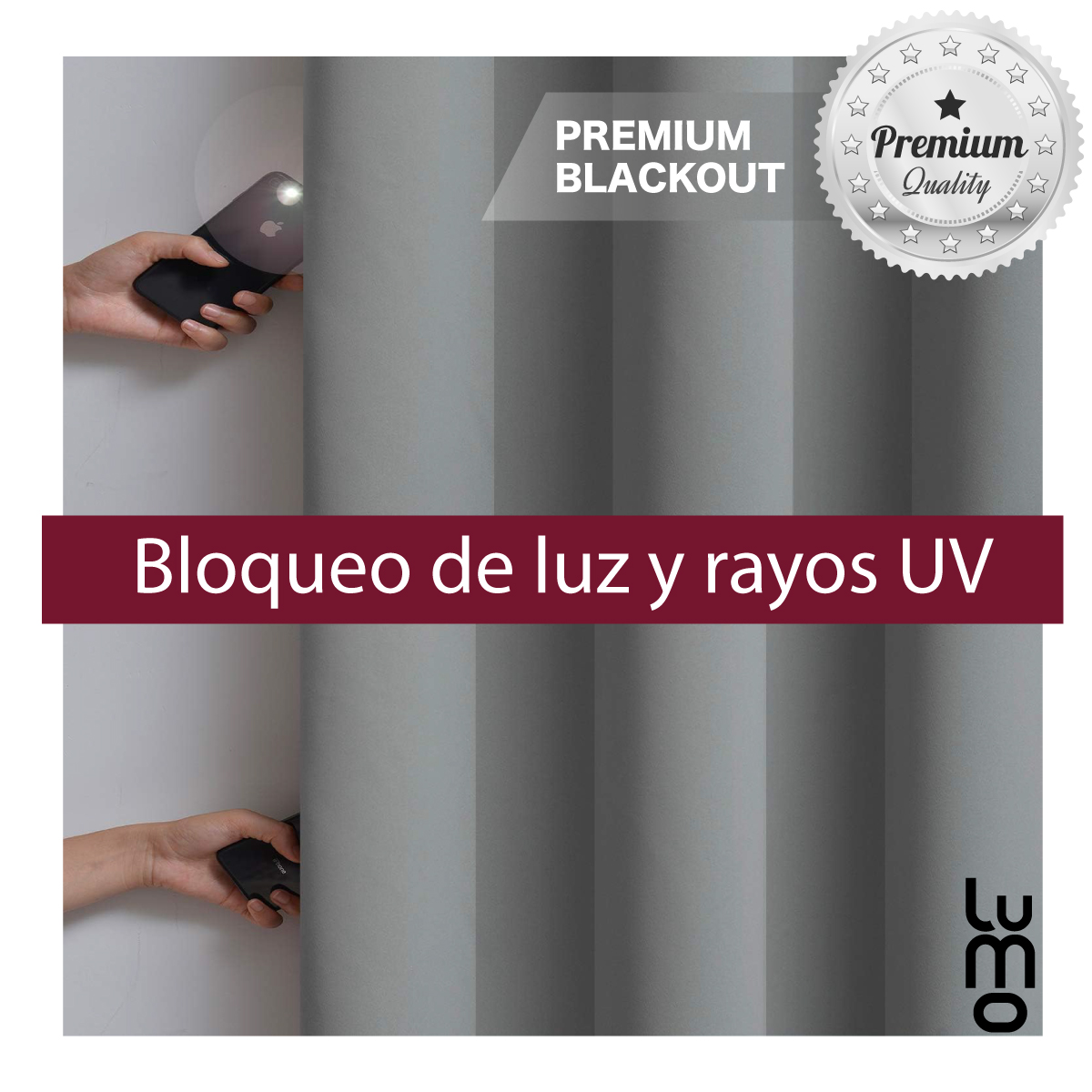 Set 2 Cortina Elegante Blackout para Ventana.