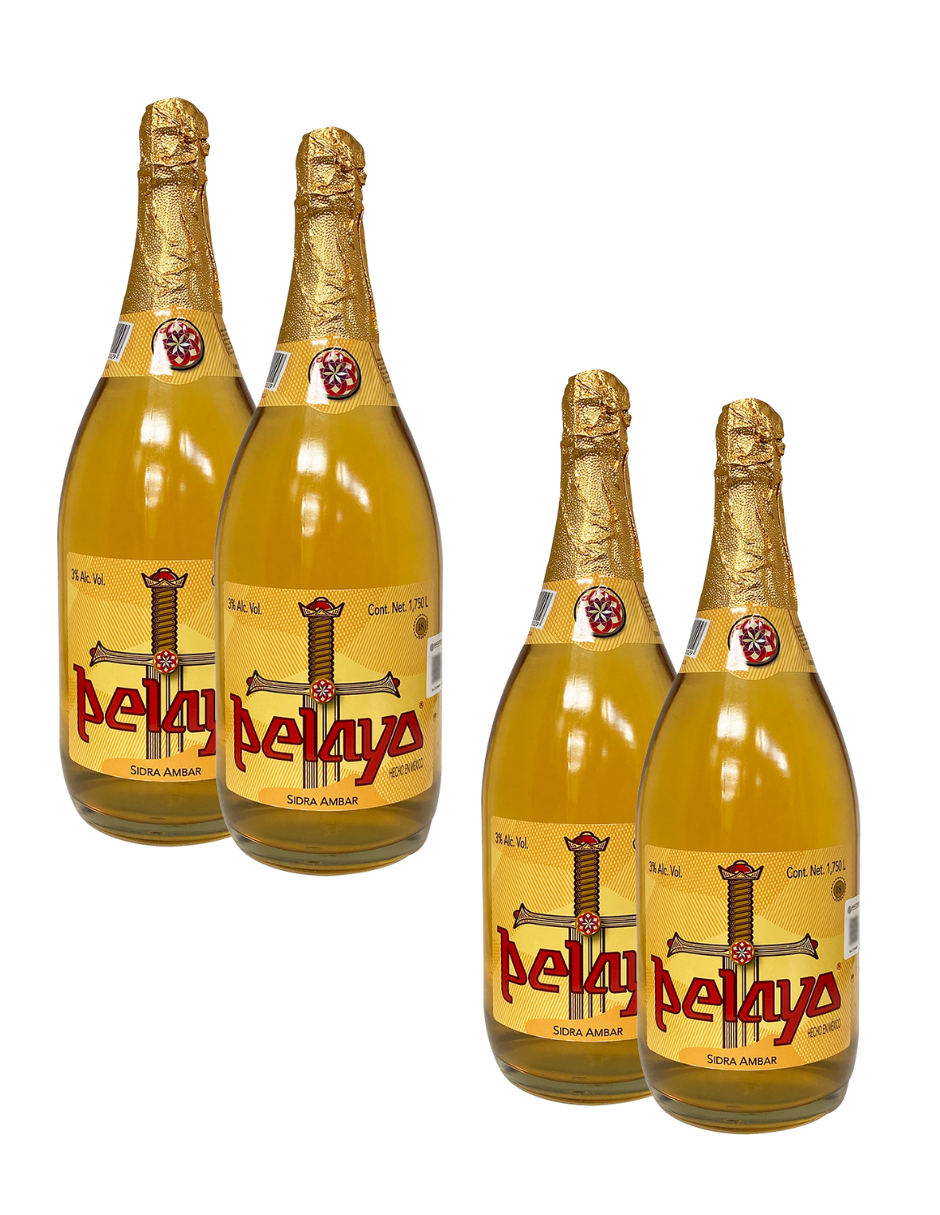 Four Pack Sidra Pelayo Ámbar 1750 Ml