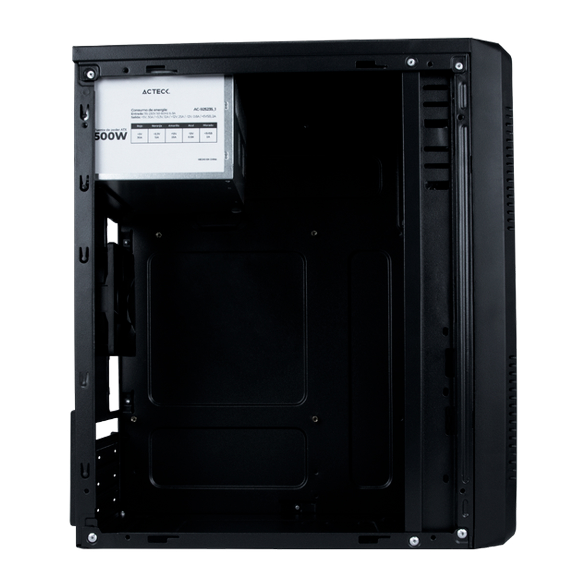 Gabinete Acteck Kioto GI240, Mini-Tower, Micro-ATX/Mini-ITX, USB 2.0/3.0, con Fuente de 500W
