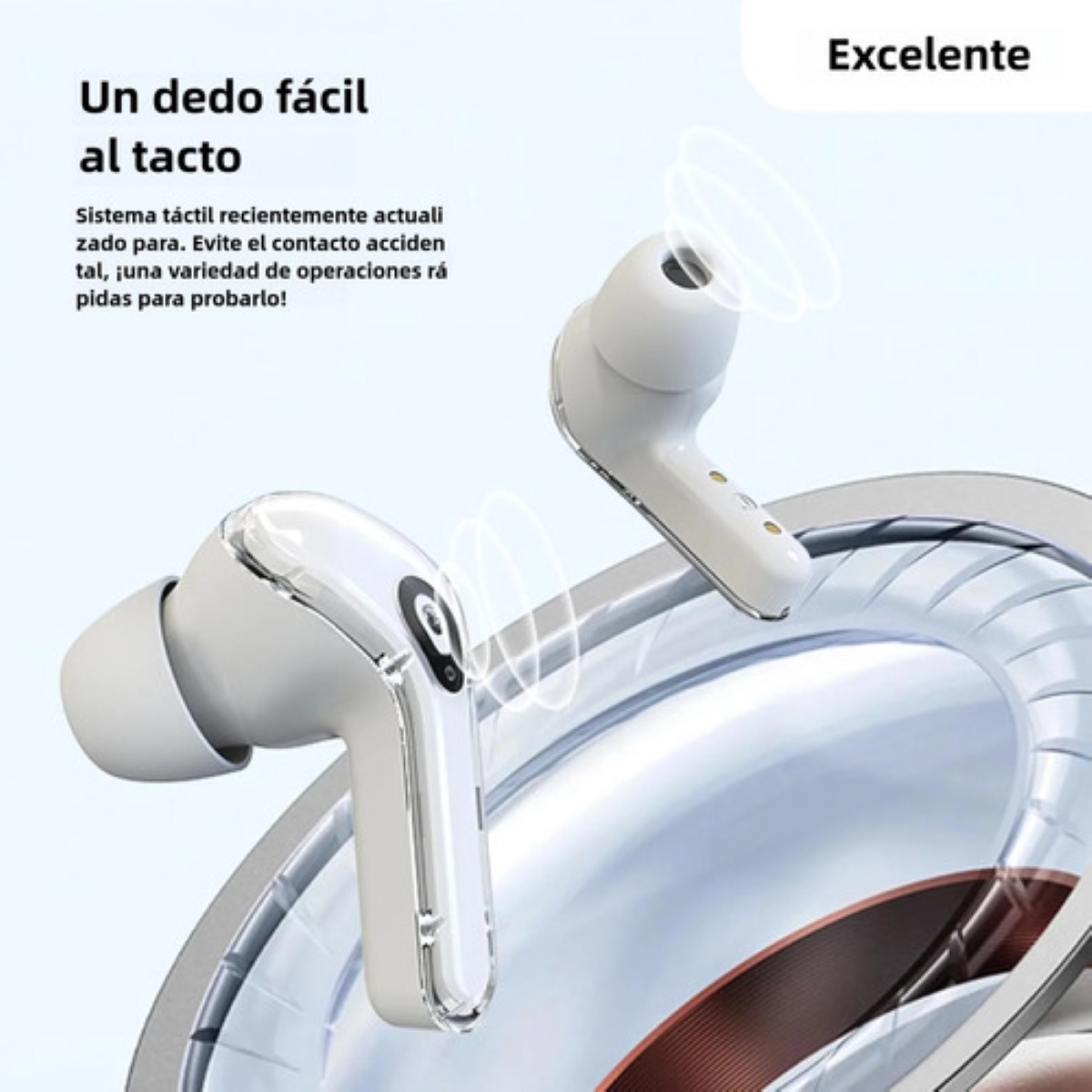Audifonos Inalámbricos Pantalla Digital Reducción Ruido Ipx4 negro