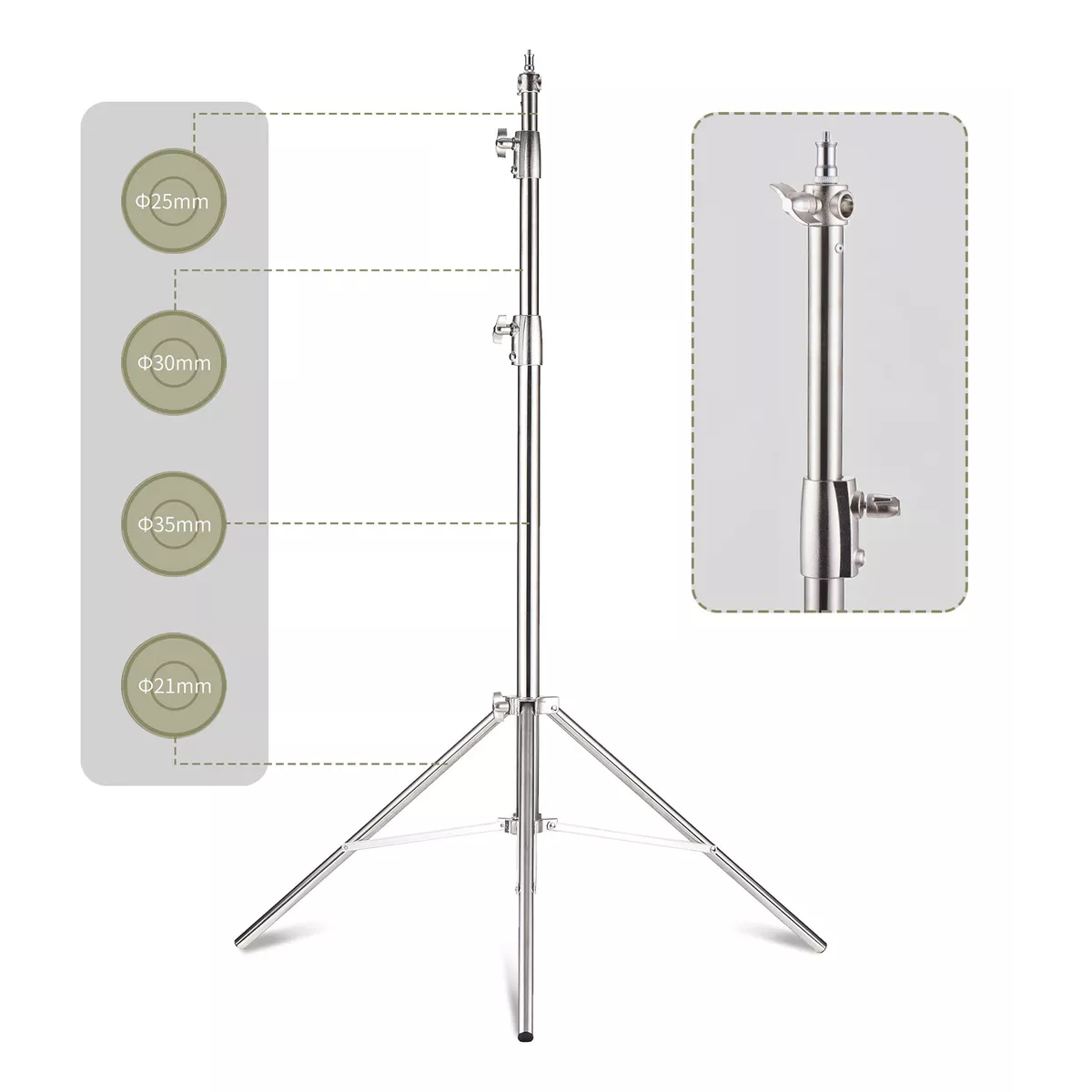 Tripie Para Luces De Estudio 2.8m 1/4&3/8 Tornillo
