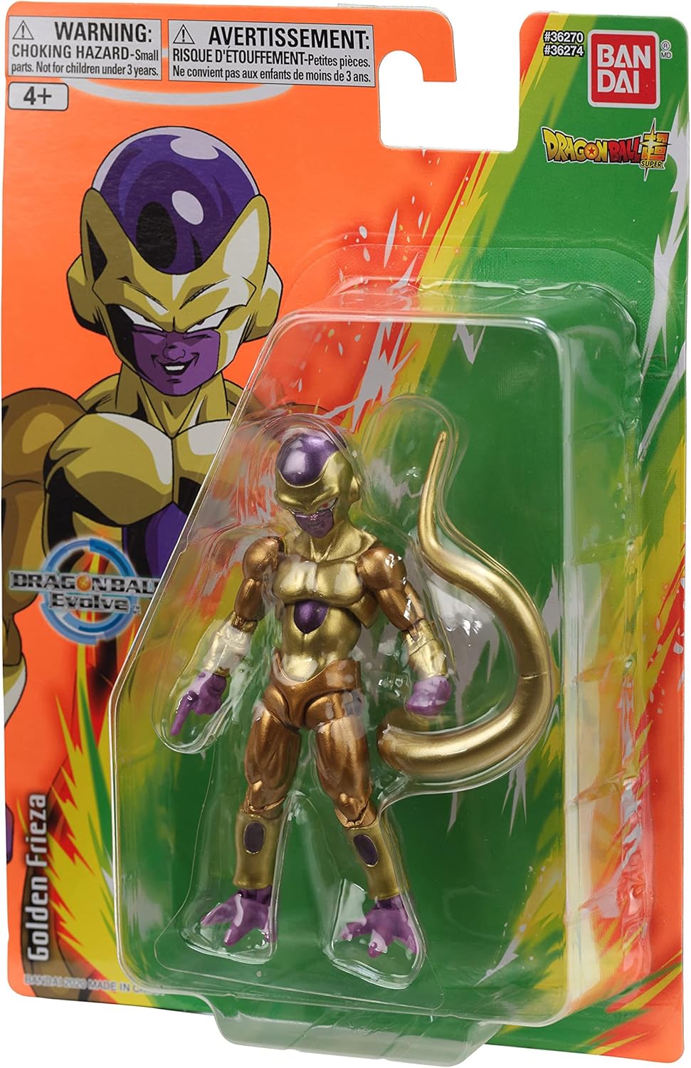 Golden Frieza Dragon Ball Evolve Figura Articulada de Acción de 5" Freezer Bandai