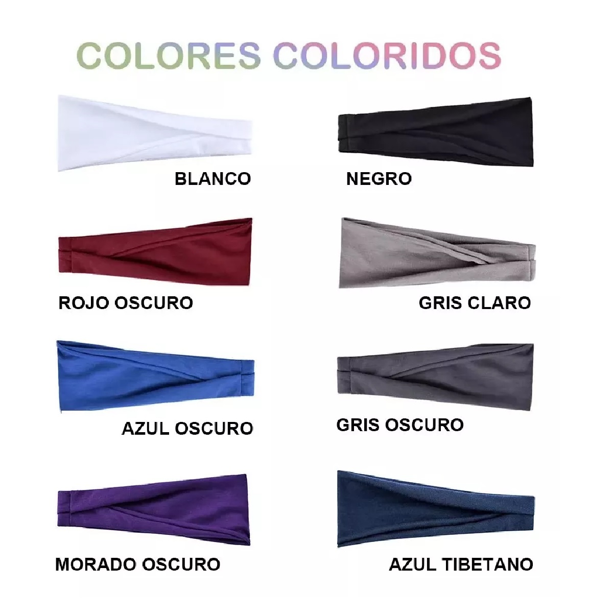 8 Piezas Banditas Deportivas Suave Y Transpirable P/cabello