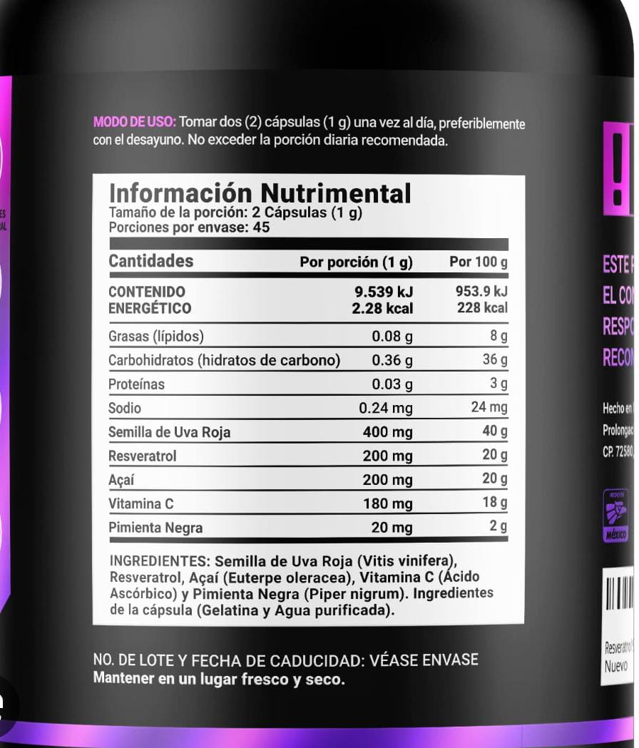 Resveratrol B-life 90 caps 