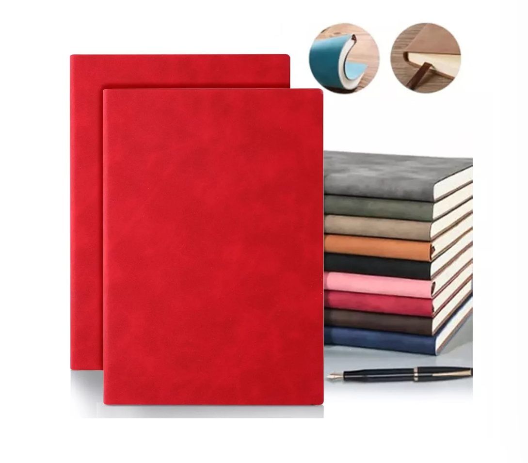 2pcs Cuaderno A5 De Boceto Y Dibujo Libreta Vintage Rojo
