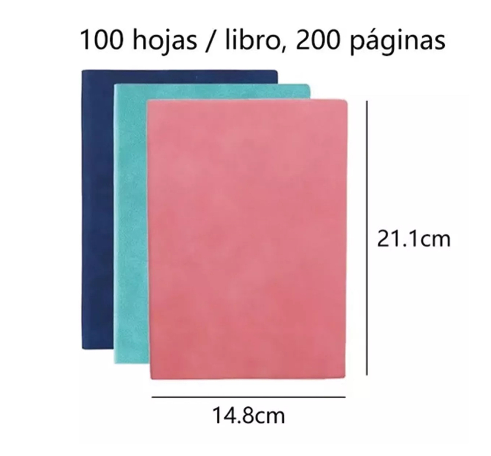 2pcs Cuaderno A5 De Boceto Y Dibujo Libreta Vintage Rojo